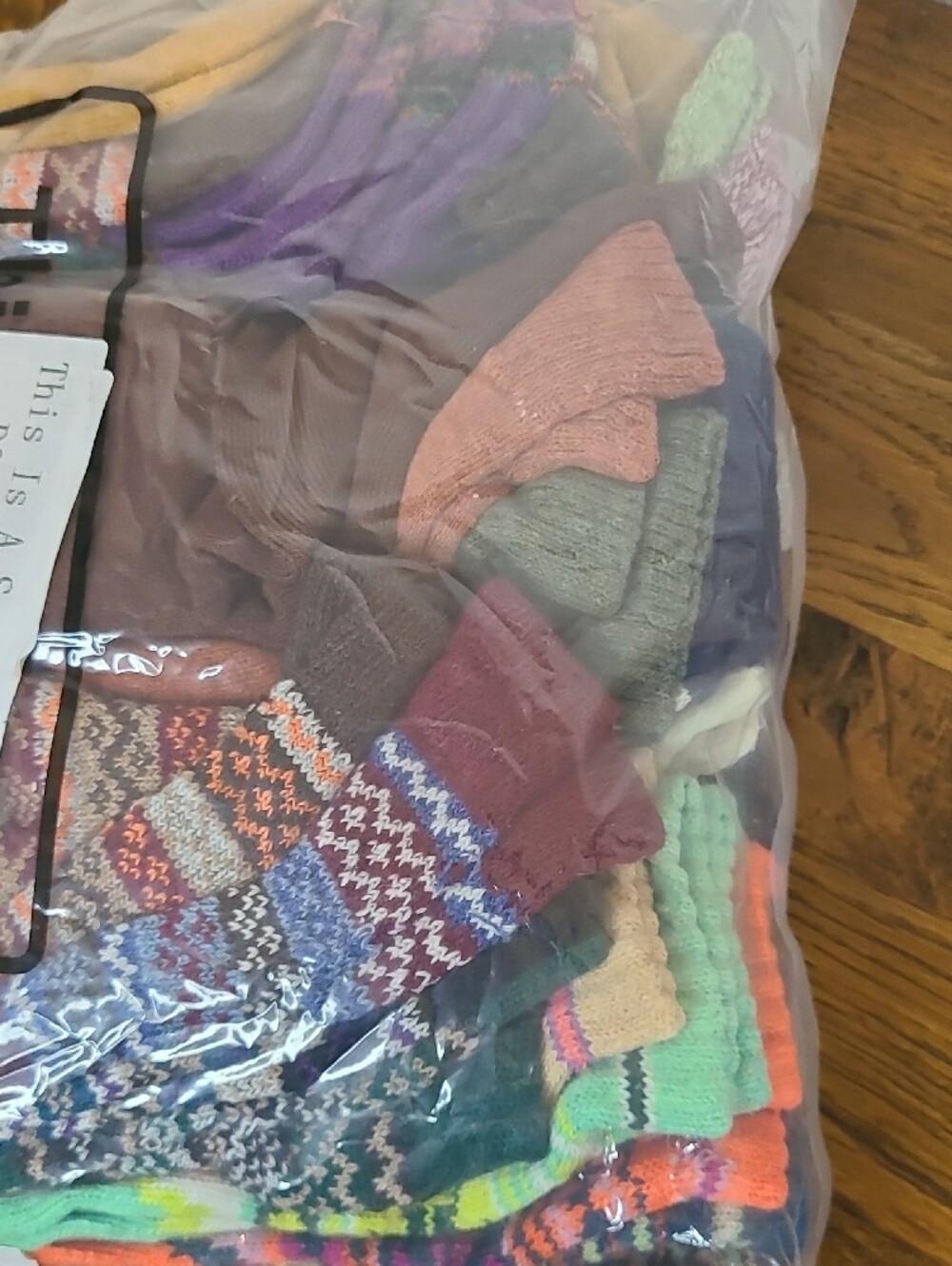 Cozy Wool Patterned Sock Bundle Unsex 25 Pairs - Picture 2 of 3